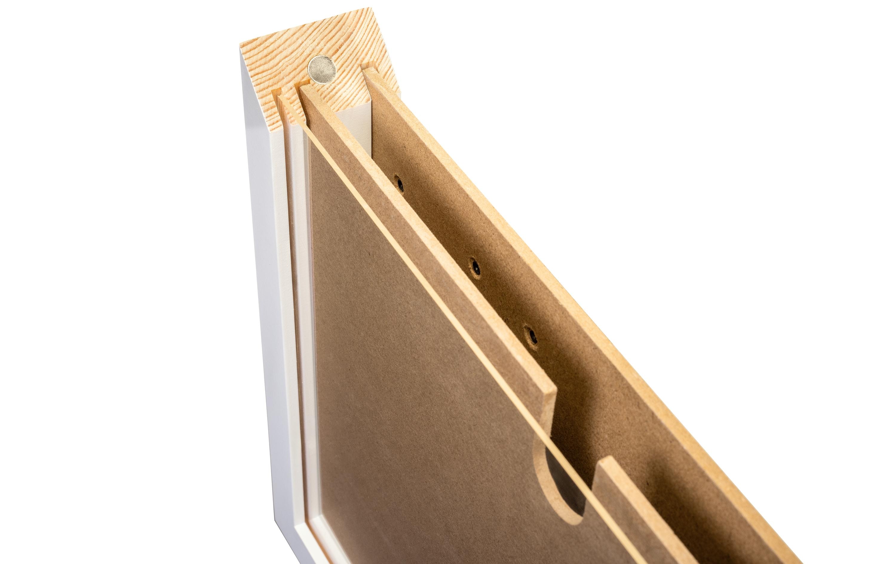 COCON Bilderrahmen für Kinderzeichnungen 35 x 26 x 5 cm, Weiss