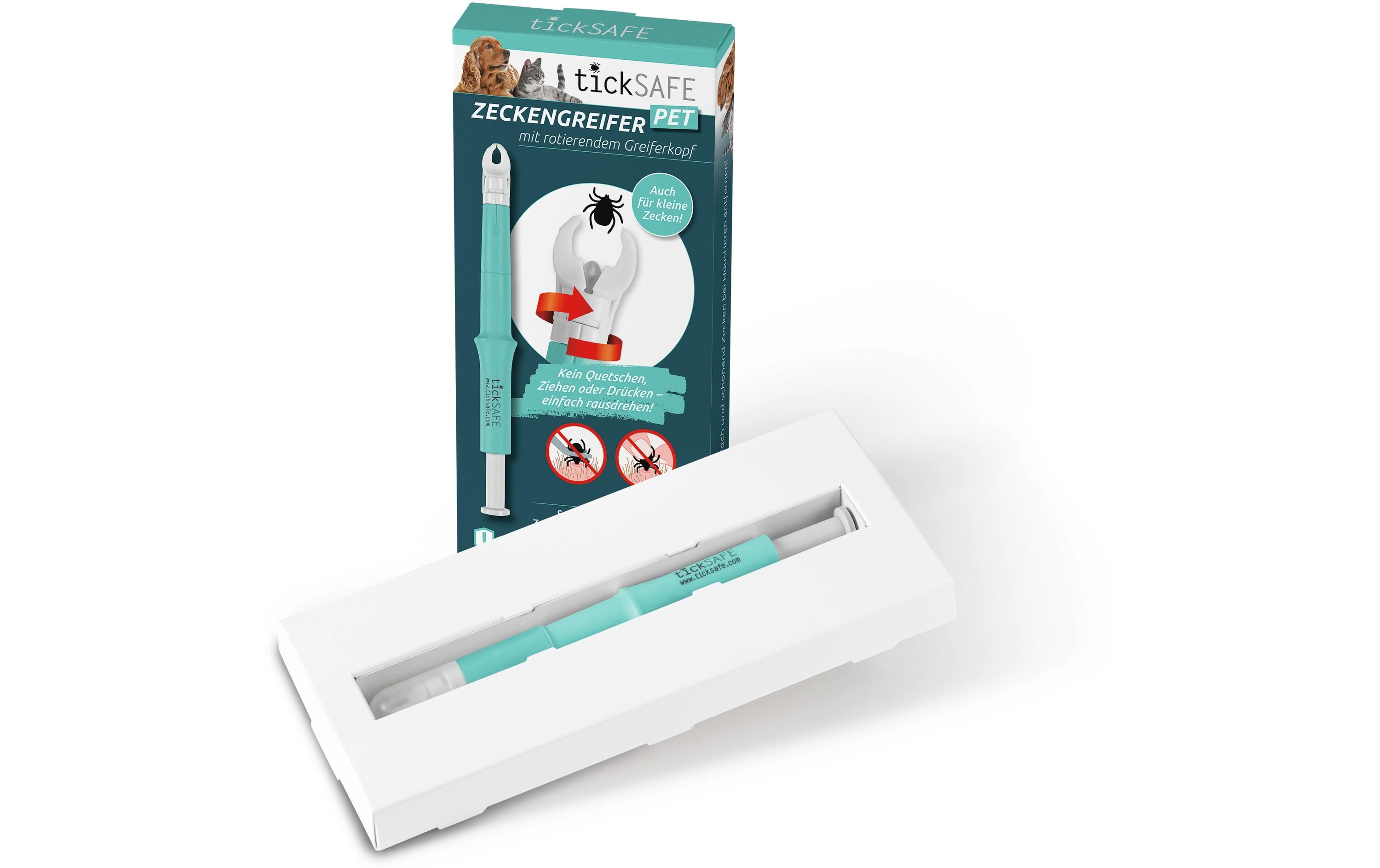 Ticksafe Erste-Hilfe-Set Rotierender Zeckengreifer Tier Ticksafe Erste-Hilfe-Set Rotierender Zeckengreifer Tier