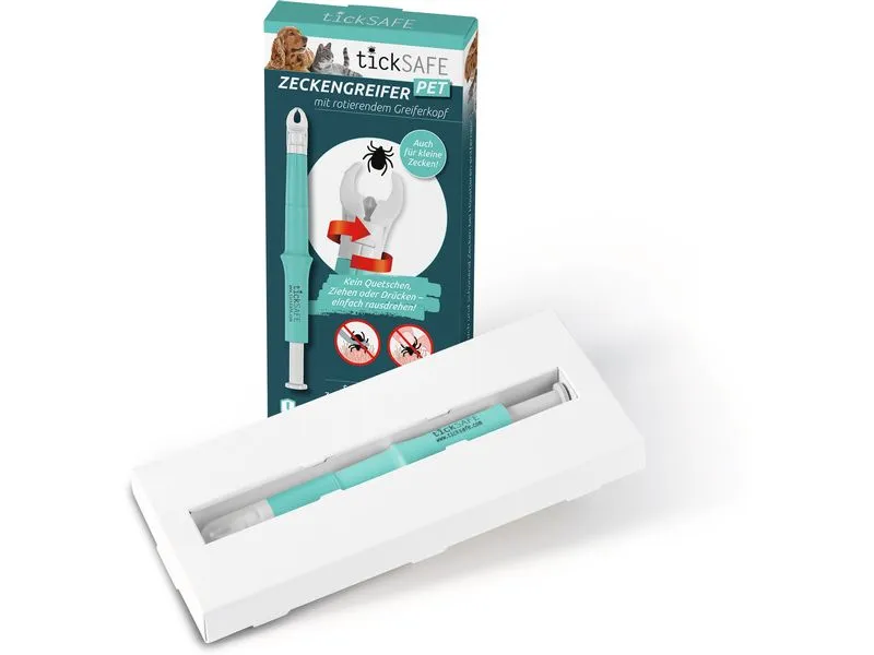Ticksafe Erste-Hilfe-Set Rotierender Zeckengreifer Tier Ticksafe Erste-Hilfe-Set Rotierender Zeckengreifer Tier