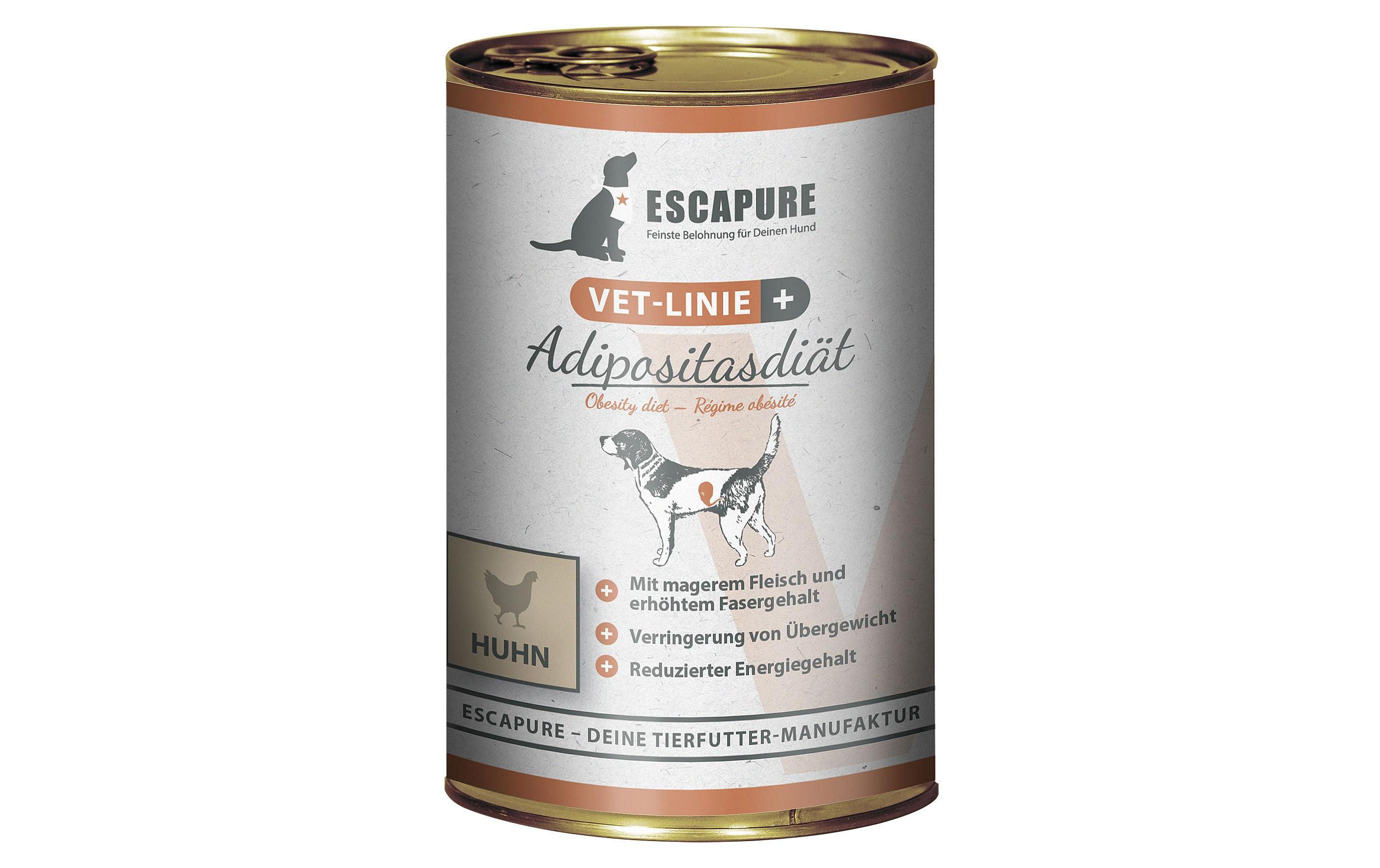 Escapure VET-Linie Nassfutter Adipositas Hähnchen 0.4 kg