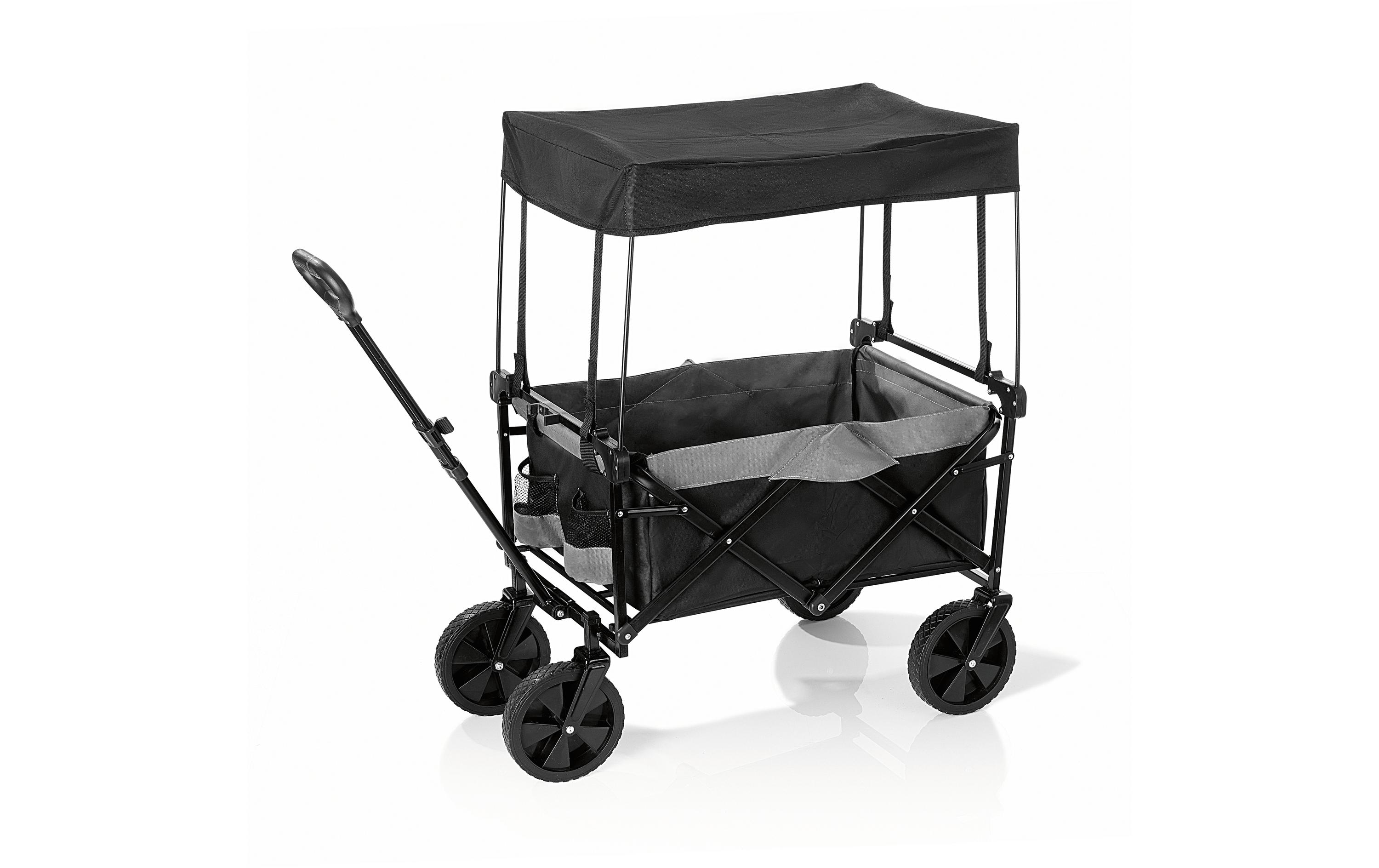 EASYmaxx Bollerwagen faltbar, mit Dach