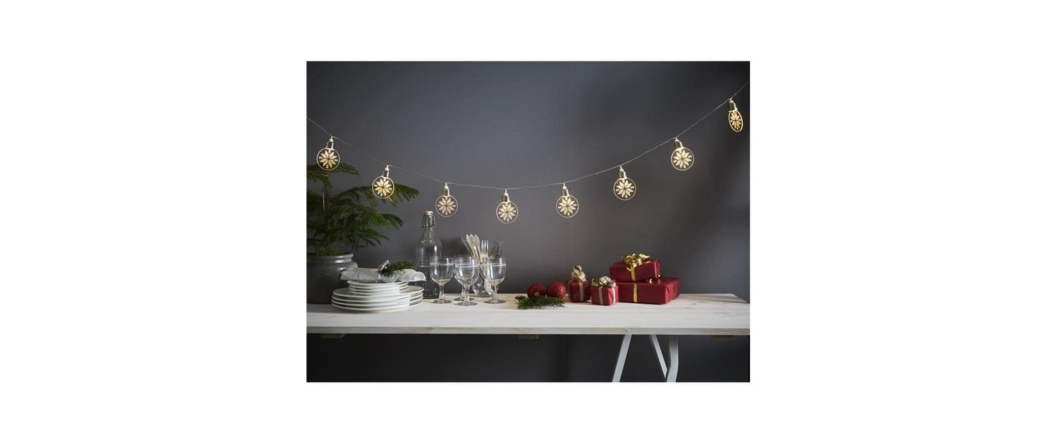Star Trading LED-Lichterkette Ornament, 10 LED, 180 cm