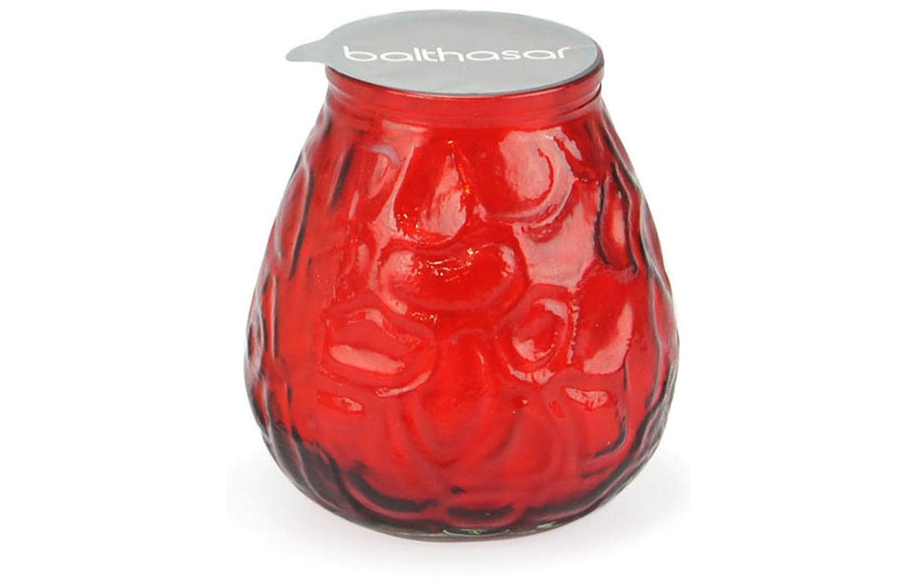 balthasar Kerze im Glas 10 x 10.5 cm, Rot