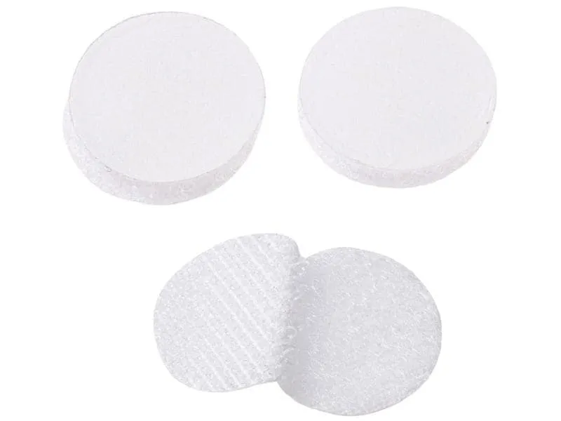 HobbyFun Klettverschluss 2 cm Rund Weiss 20 Stück HobbyFun Klettverschluss 2 cm Rund Weiss 20 Stück