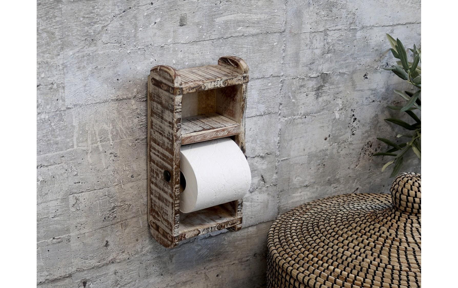 Chic Antique Toilettenpapierhalterung in Backsteinform Weiss Chic Antique Toilettenpapierhalterung in Backsteinform Weiss