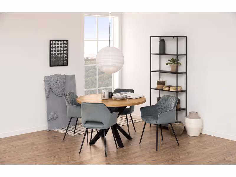 AC Design Regal Newcastle 69,5 x 30 x 185 cm, Schwarz