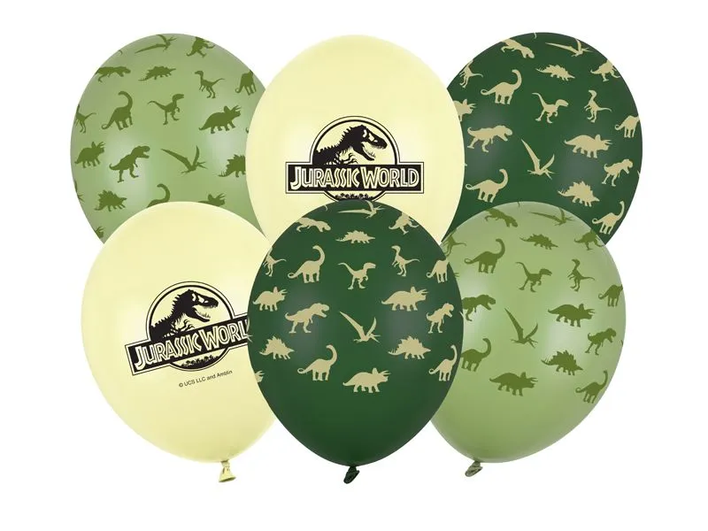 Partydeco Ballons Jurassic World, 6er-Set Mehrfarbig/Dunkelgrün Partydeco Ballons Jurassic World, 6er-Set Mehrfarbig/Dunkelgrün