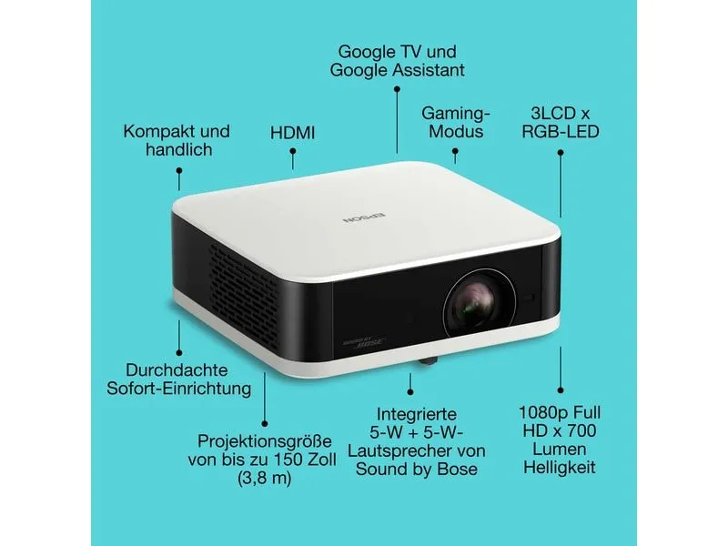 Epson Projektor Lifestudio Pop EF-61W