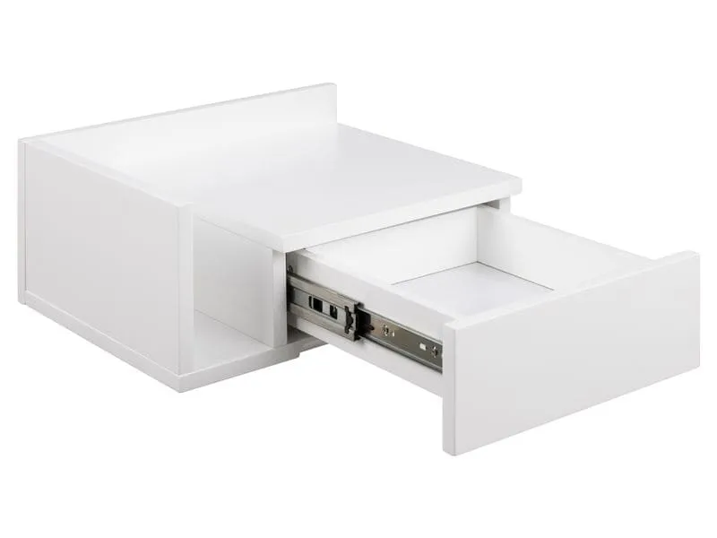 AC Design Nachttisch Ashlan 40 cm x 16.5 cm, Weiss glanz AC Design Nachttisch Ashlan 40 cm x 16.5 cm, Weiss glanz