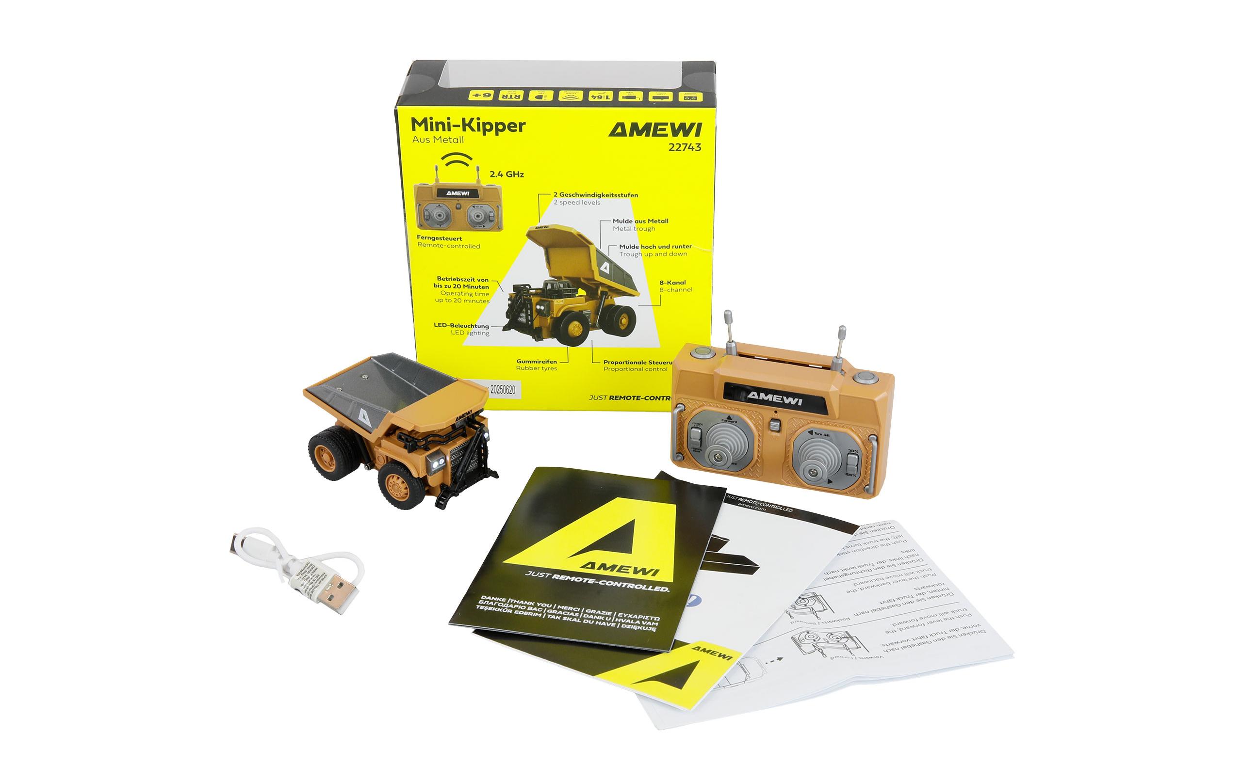 Amewi Mini Kipper Proportional 1:64 RTR Amewi Mini Kipper Proportional 1:64 RTR