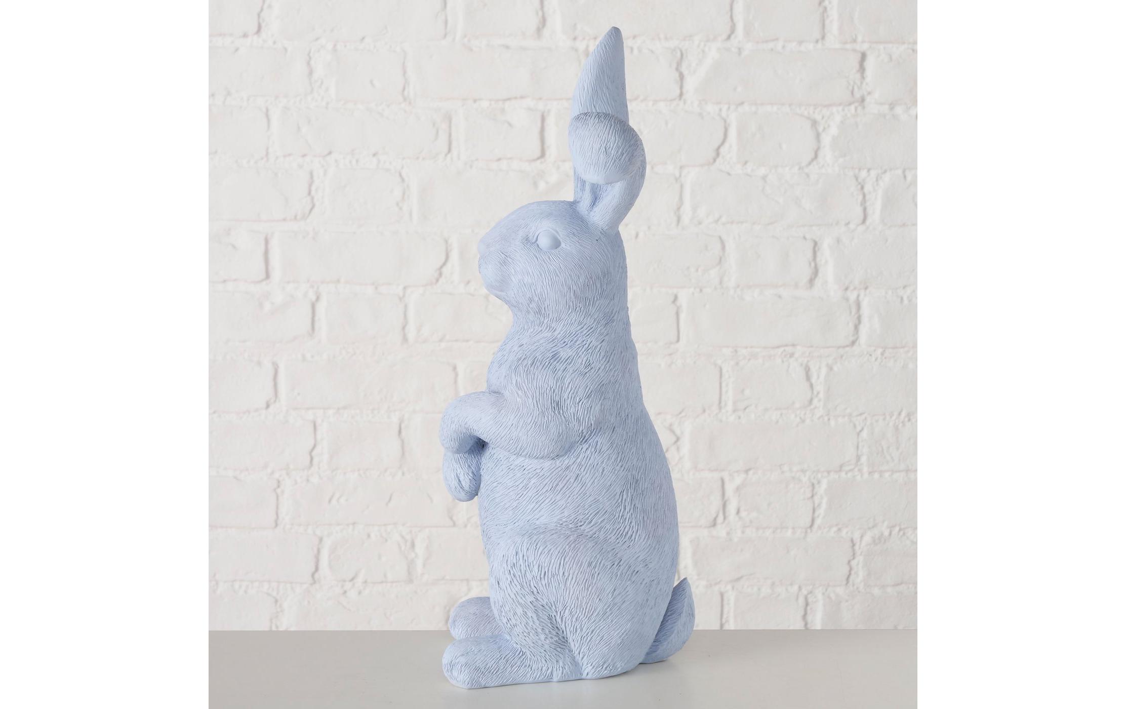 Boltze Aufsteller Hase Bengt Blau, 43 cm