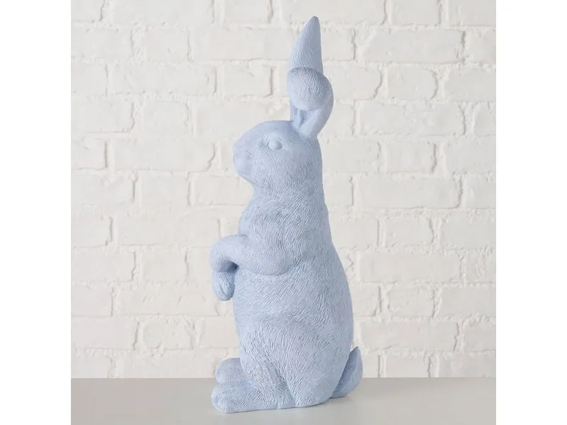 Boltze Aufsteller Hase Bengt Blau, 43 cm