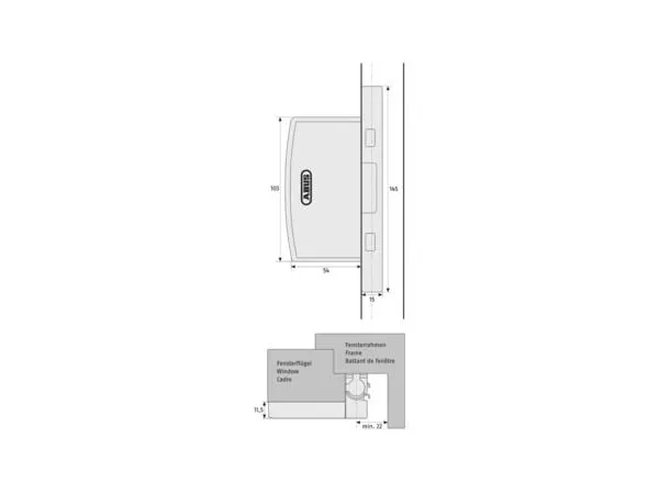 Abus FAS97 Weiss/White