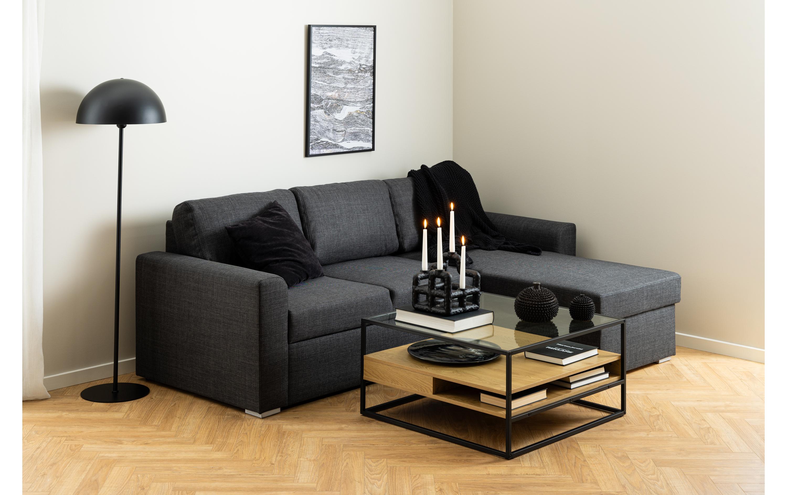 AC Design Couchtisch Randolf 80 cm x 40 cm, Nature/Schwarz