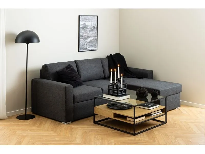 AC Design Couchtisch Randolf 80 cm x 40 cm, Nature/Schwarz AC Design Couchtisch Randolf 80 cm x 40 cm, Nature/Schwarz