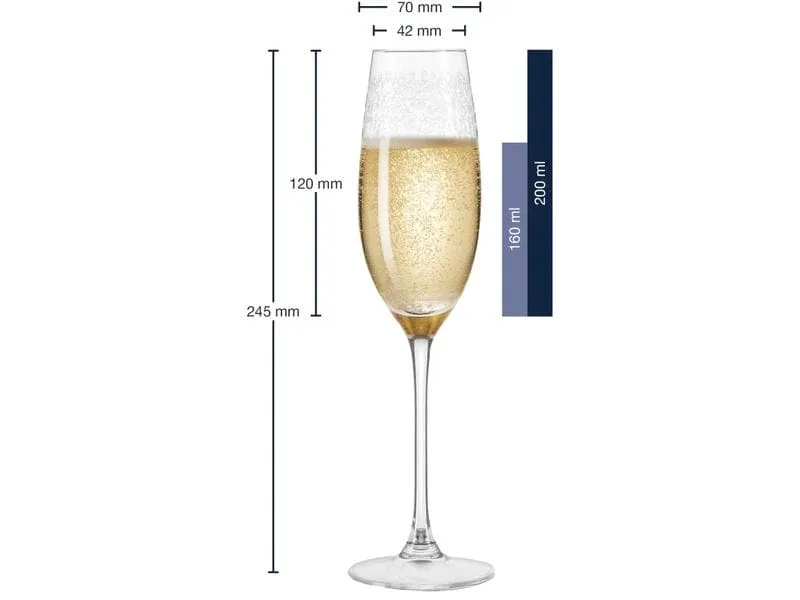 Leonardo Sektglas Chateau 200 ml, 6 Stück, Transparent Leonardo Sektglas Chateau 200 ml, 6 Stück, Transparent