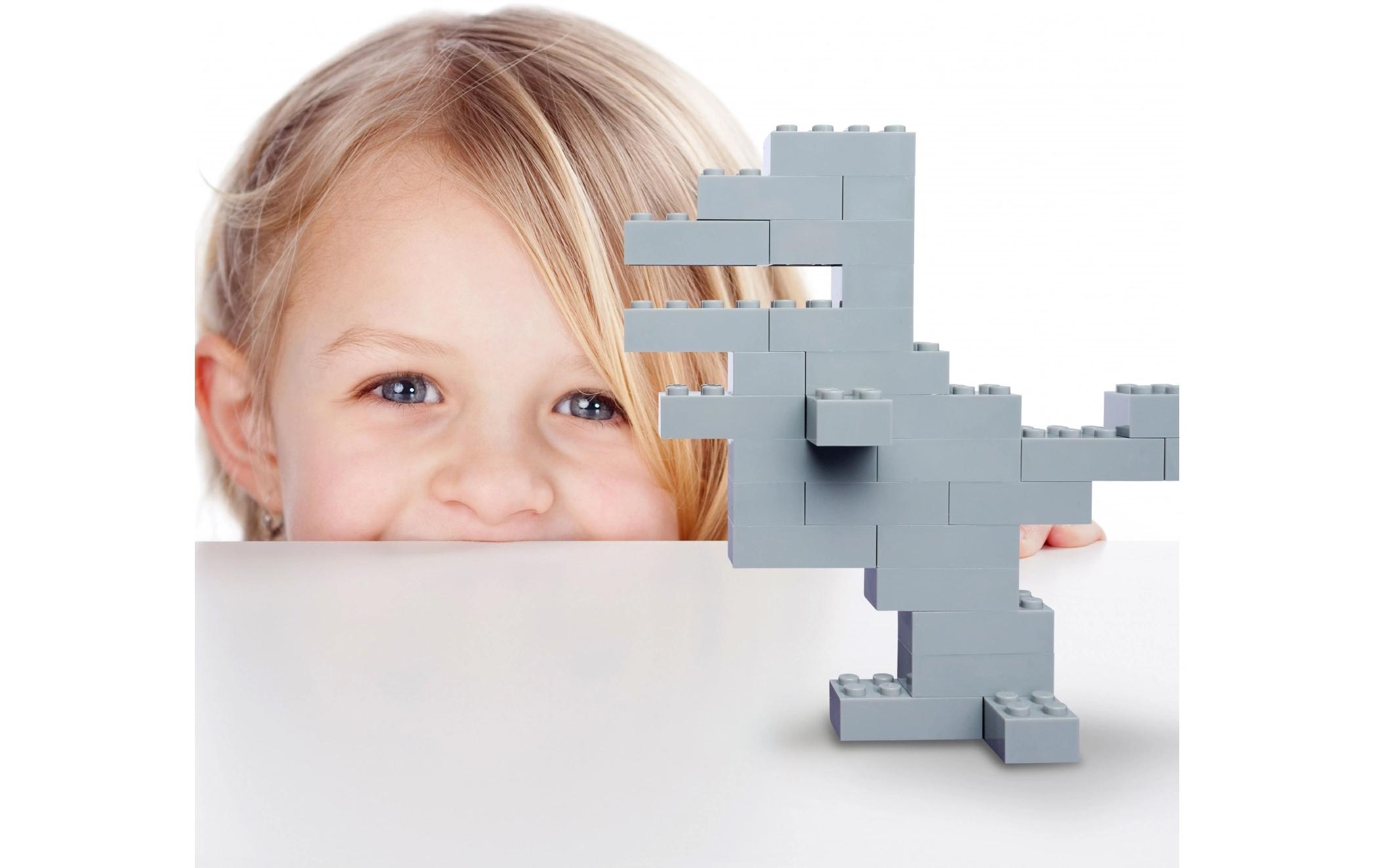 BLOX Bausteine 100 graue 4er Steine