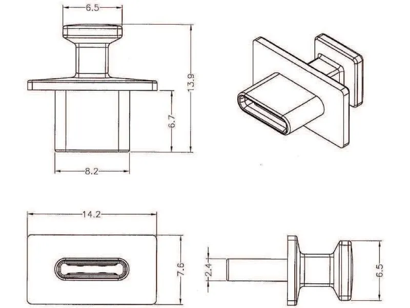 Delock Blindstecker/Staubschutz USB-C 10 Stück Schwarz Delock Blindstecker/Staubschutz USB-C 10 Stück Schwarz