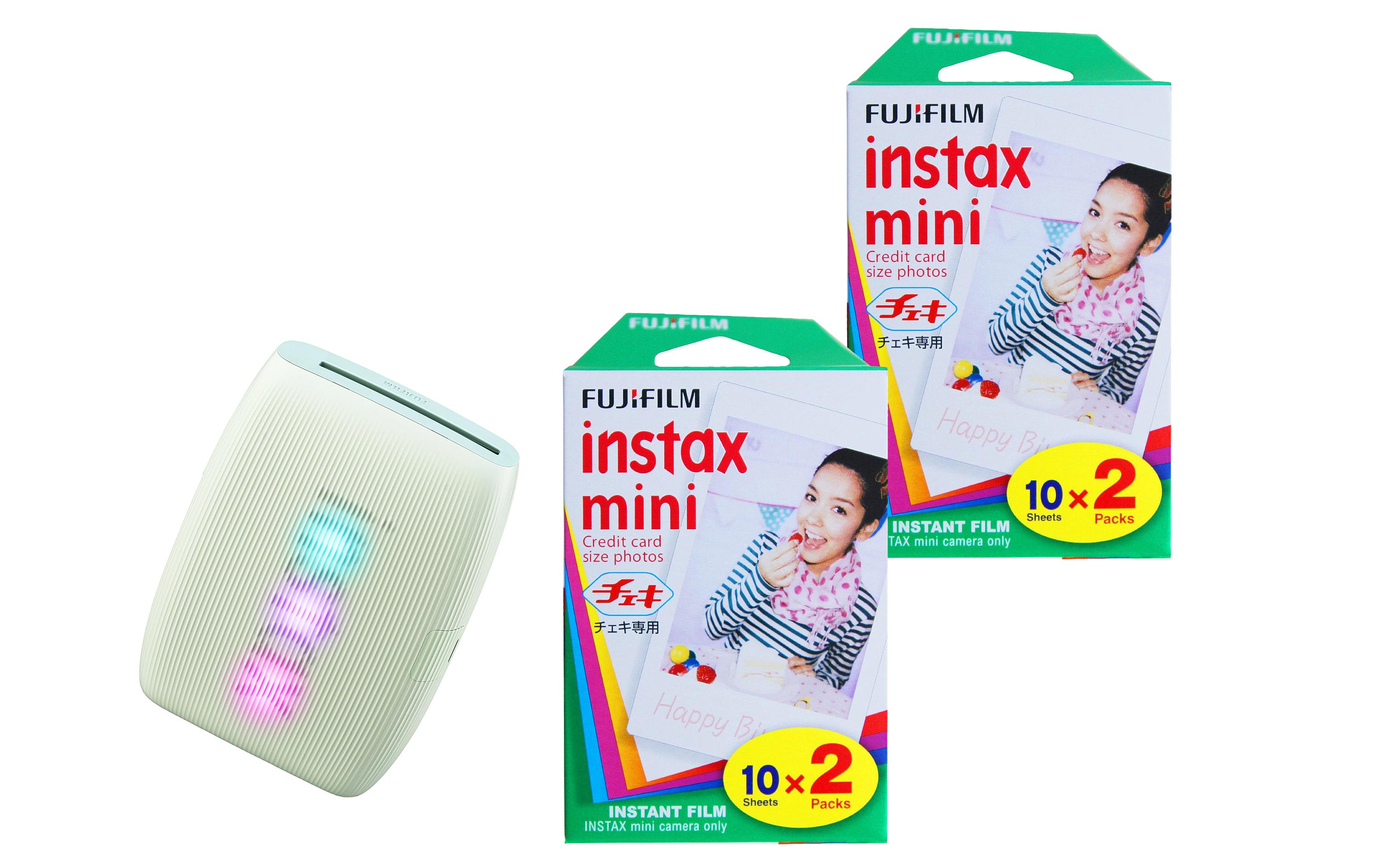 Fujifilm Mobiler Drucker mini Link 3 Inkl. 2x Duo Pack Grün