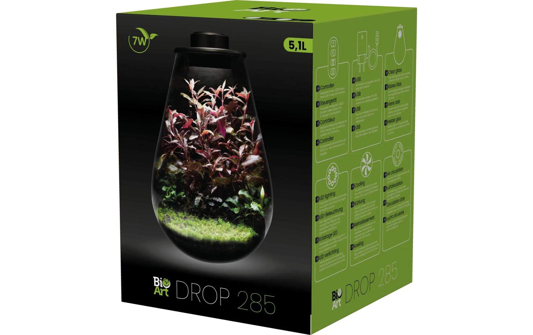 Bio Art Pflanzengefäss Drop 285 Schwarz