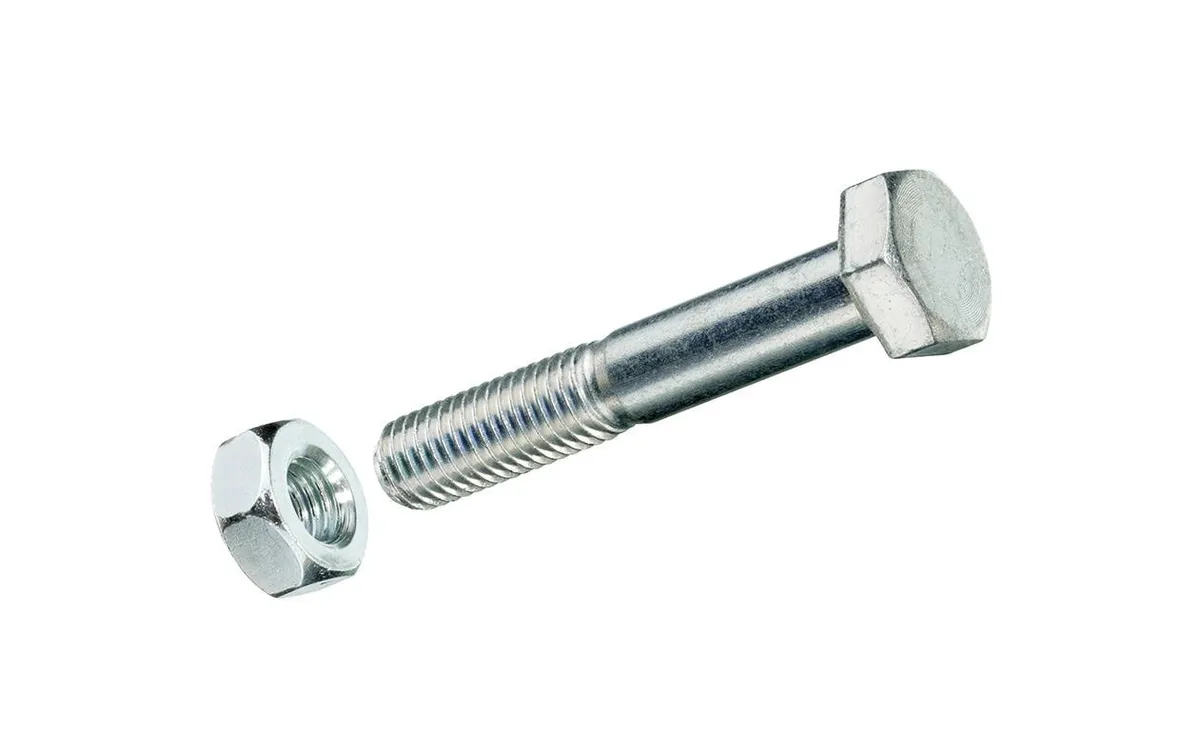 FTM Sechskantschrauben M 6 x 80 mm mit Muttern Stahl, 4 Stück FTM Sechskantschrauben M 6 x 80 mm mit Muttern Stahl, 4 Stück