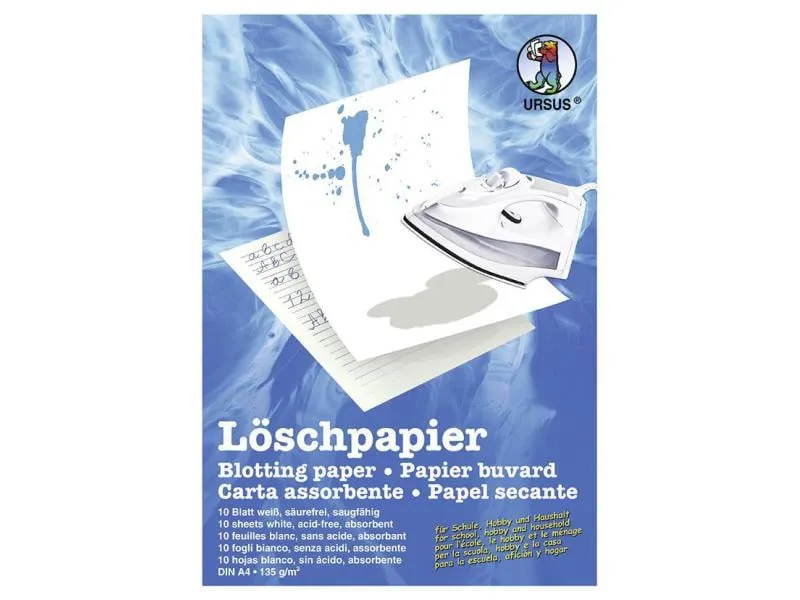 URSUS Löschpapier A4 10 Stück URSUS Löschpapier A4 10 Stück