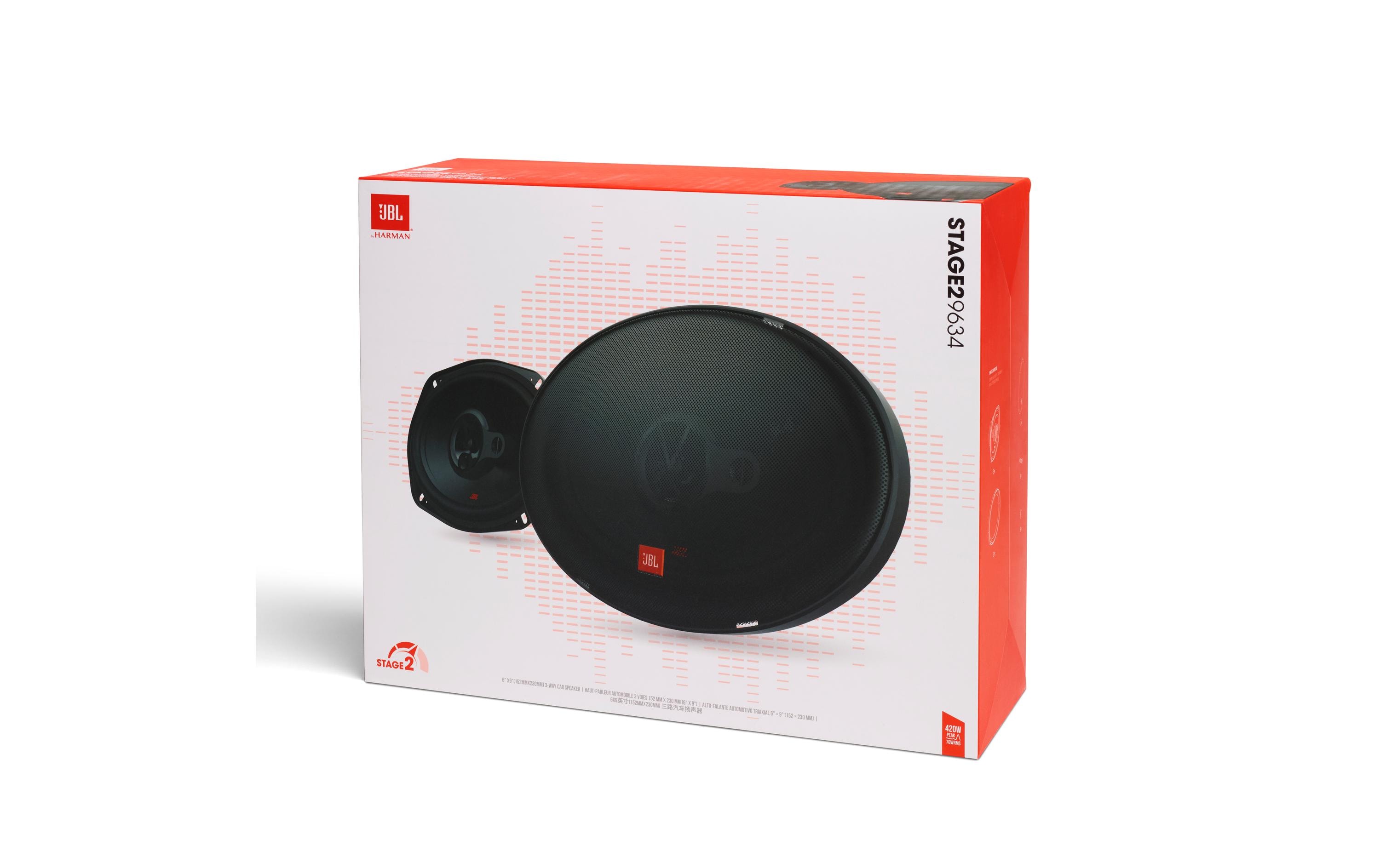 JBL Car 3-Weg Lautsprecher Paar Stage2 9634