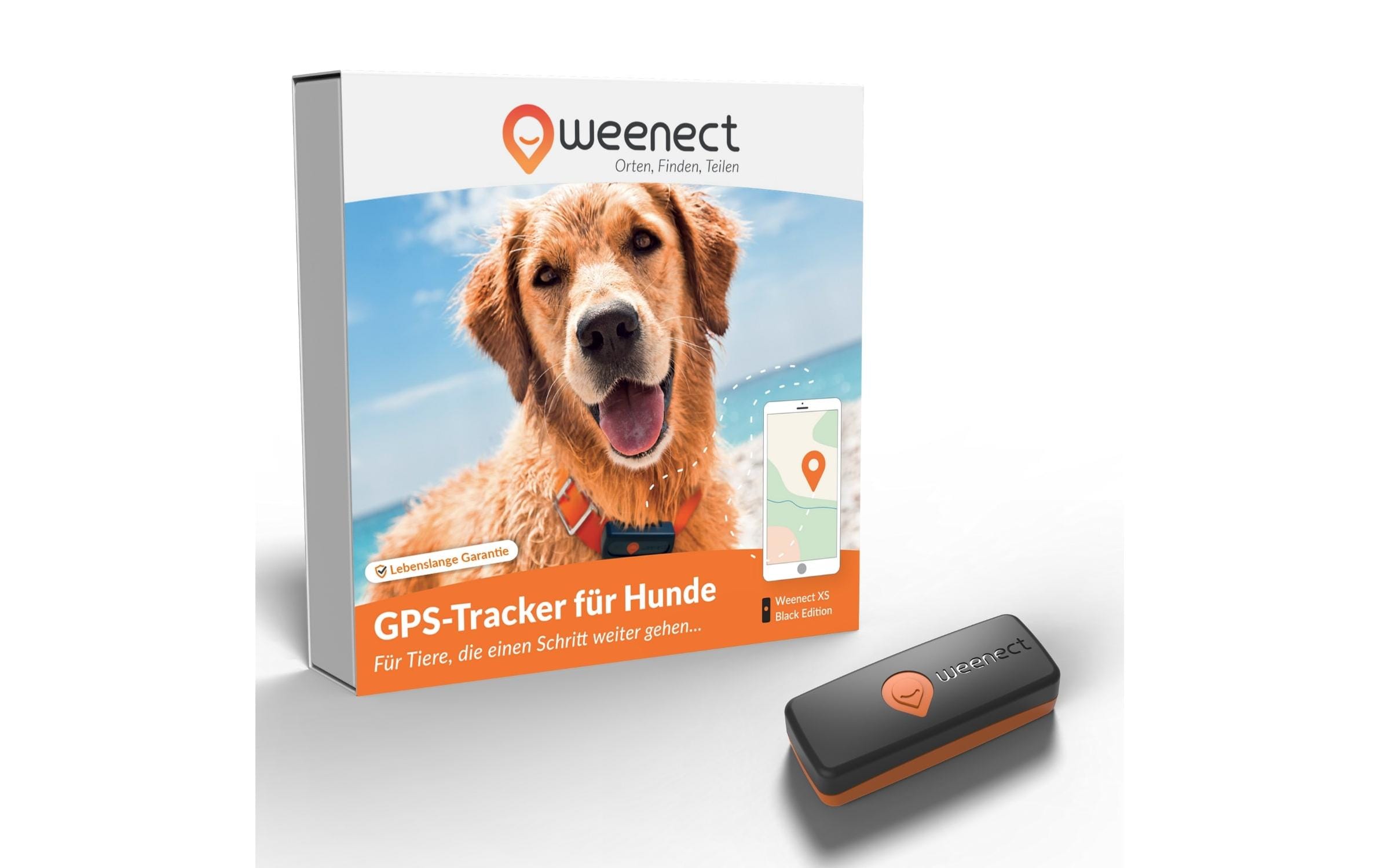 Weenect GPS-Tracker XS für Hunde, Schwarz Weenect GPS-Tracker XS für Hunde, Schwarz