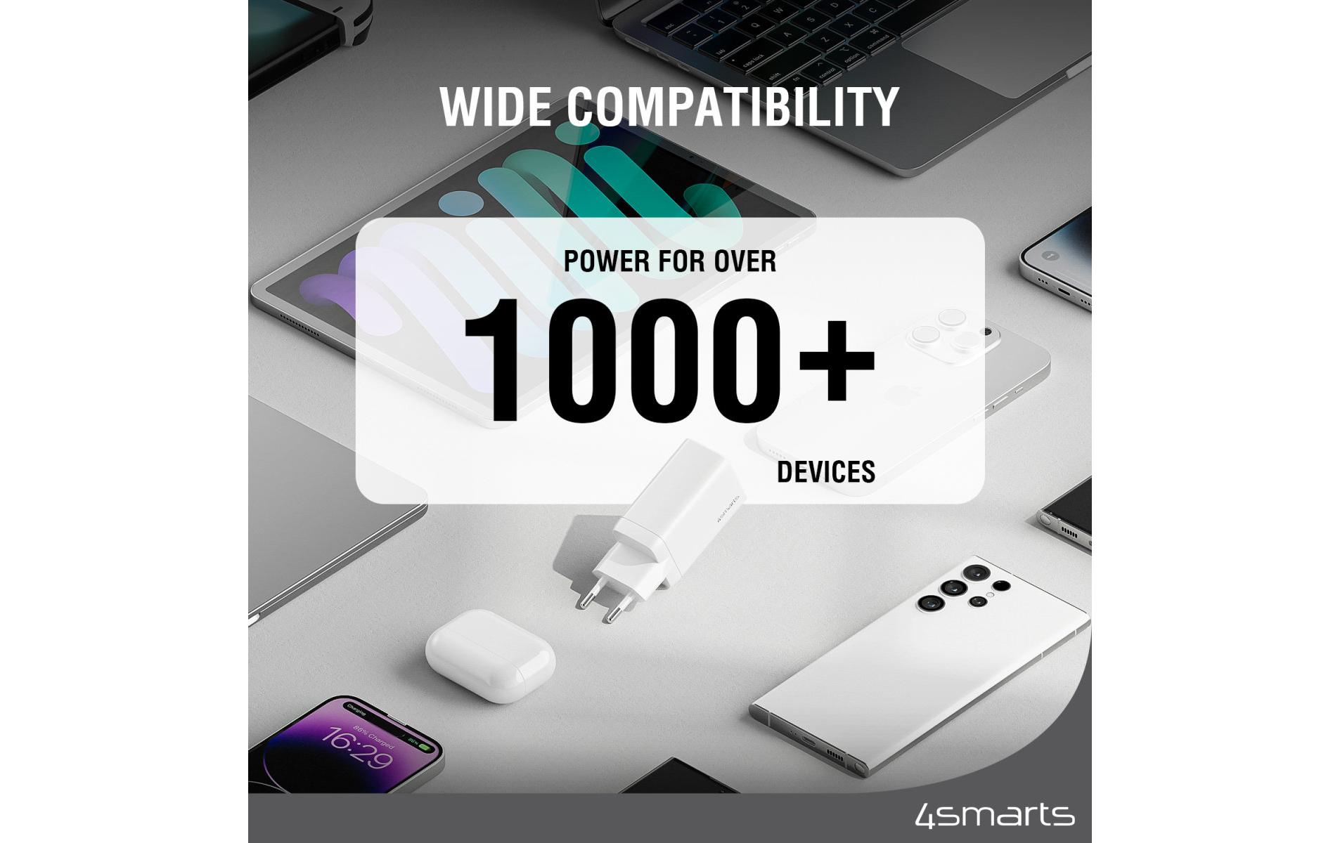 4smarts USB-Wandladegerät PDPlug Dual 2x USB-C 45 W GaN