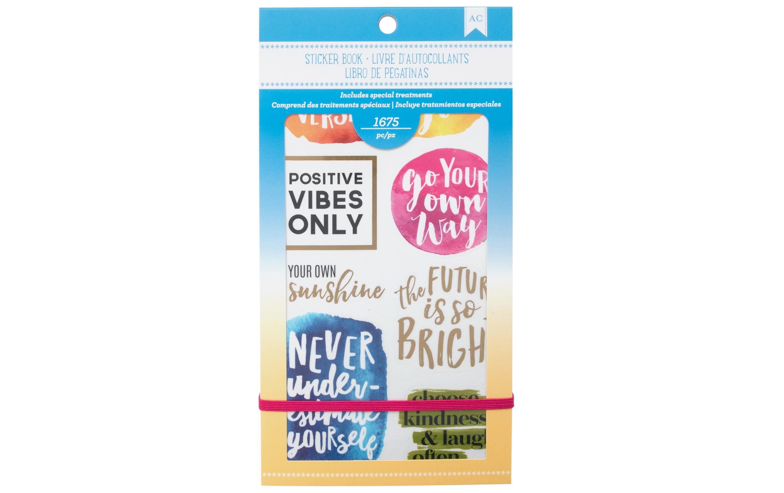 American Crafts Stickerbuch Inspirational Life 30 Stück