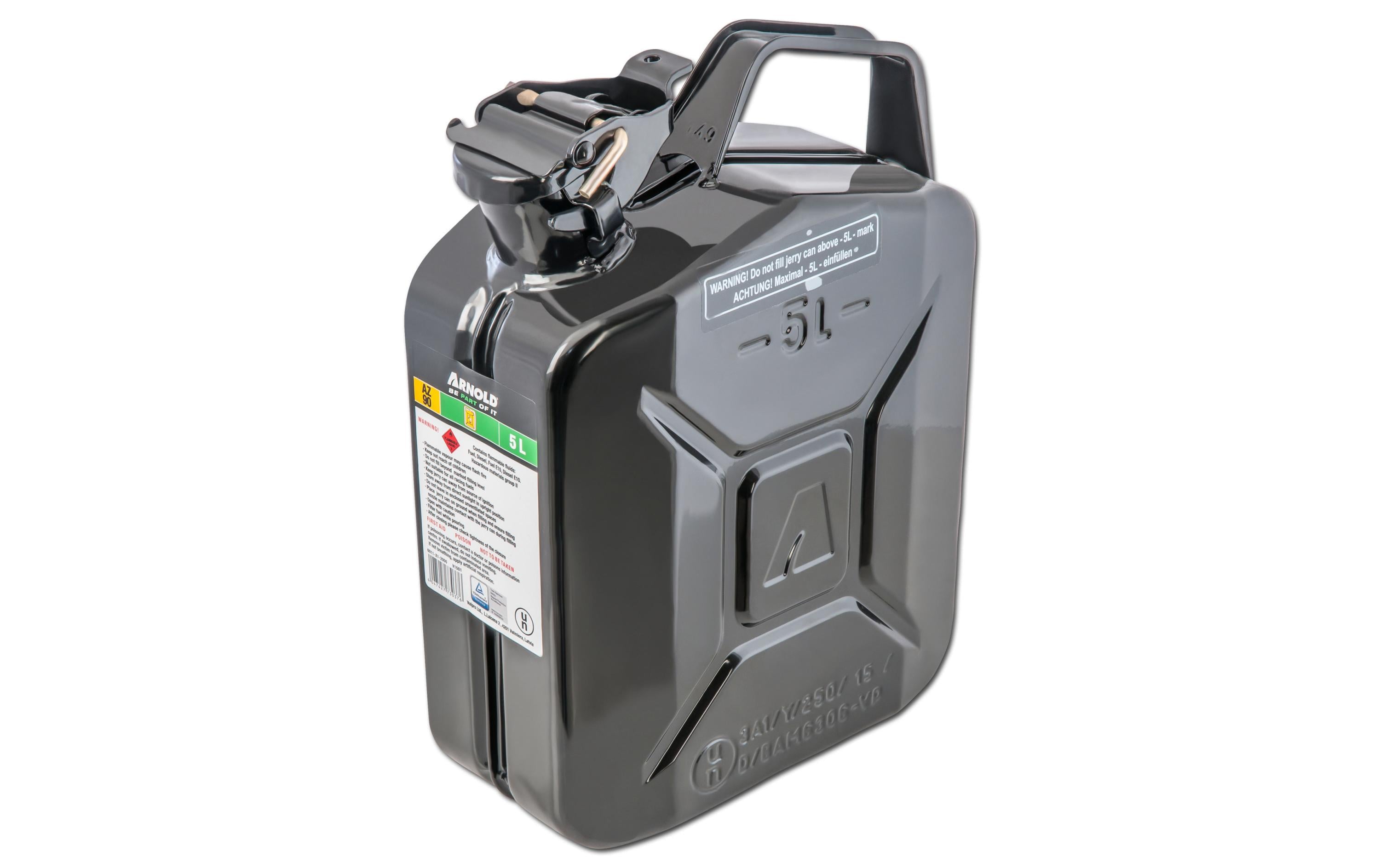 Arnold Benzinkanister 5 l Metall, Schwarz Arnold Benzinkanister 5 l Metall, Schwarz