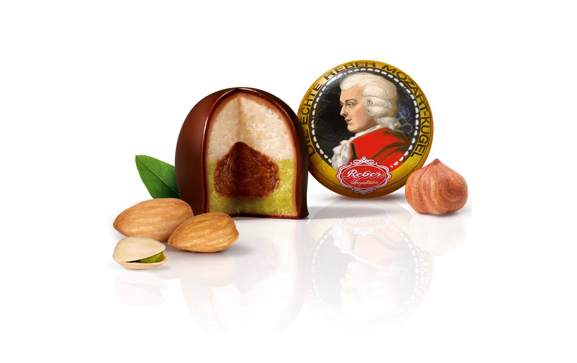 Reber Schokoladen-Pralinen Mozart Kugeln 240 g