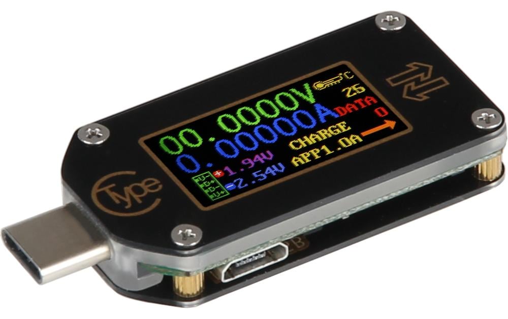 jOY-iT USB-C Volt-/Amperemeter TC66C