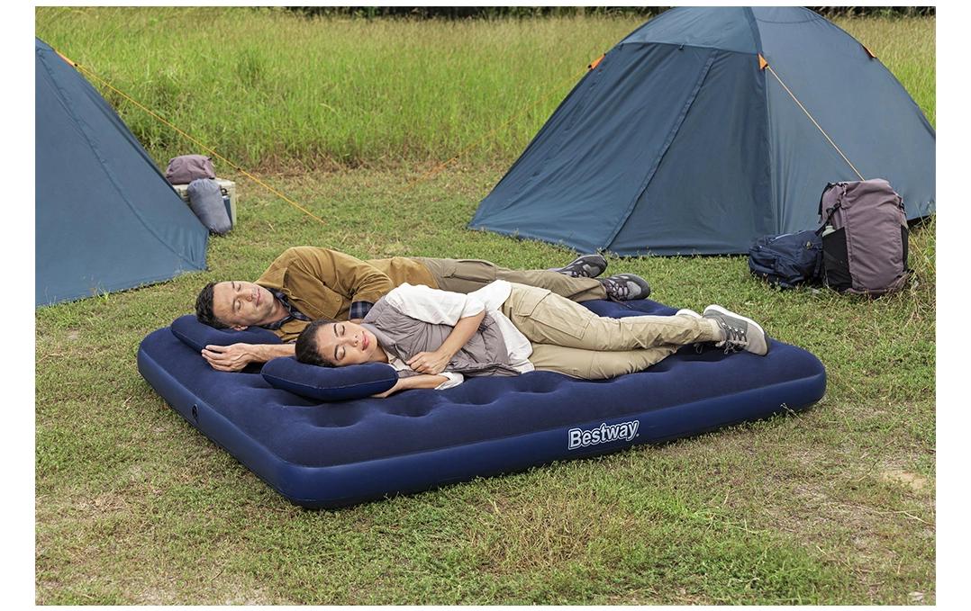 Bestway Luftbett Queen Blau, 203 x 152 x 22 cm