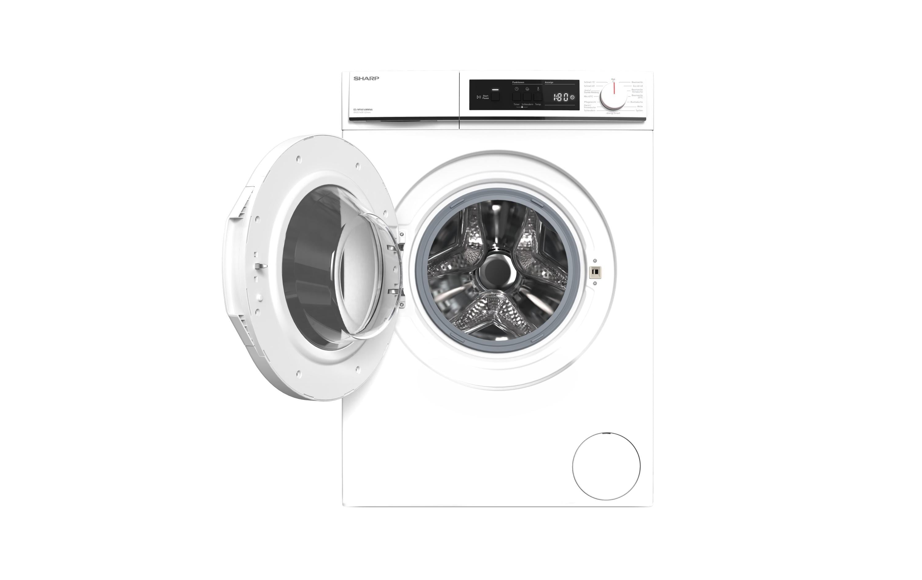 Sharp Waschmaschine ES-NFA814WWNA-CH Links