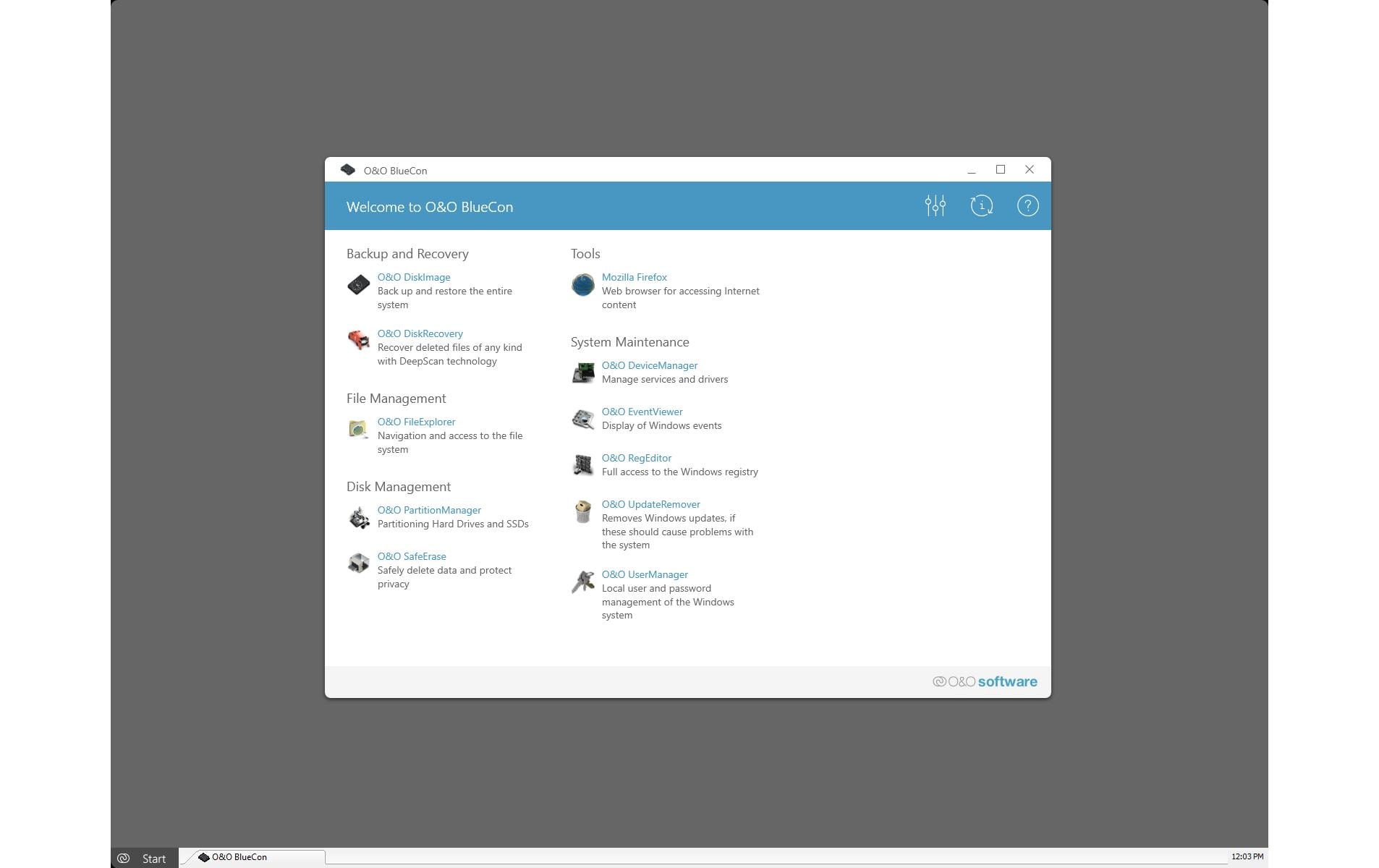 O&O Software BlueCon 20 Admin Edition ESD, Vollversion