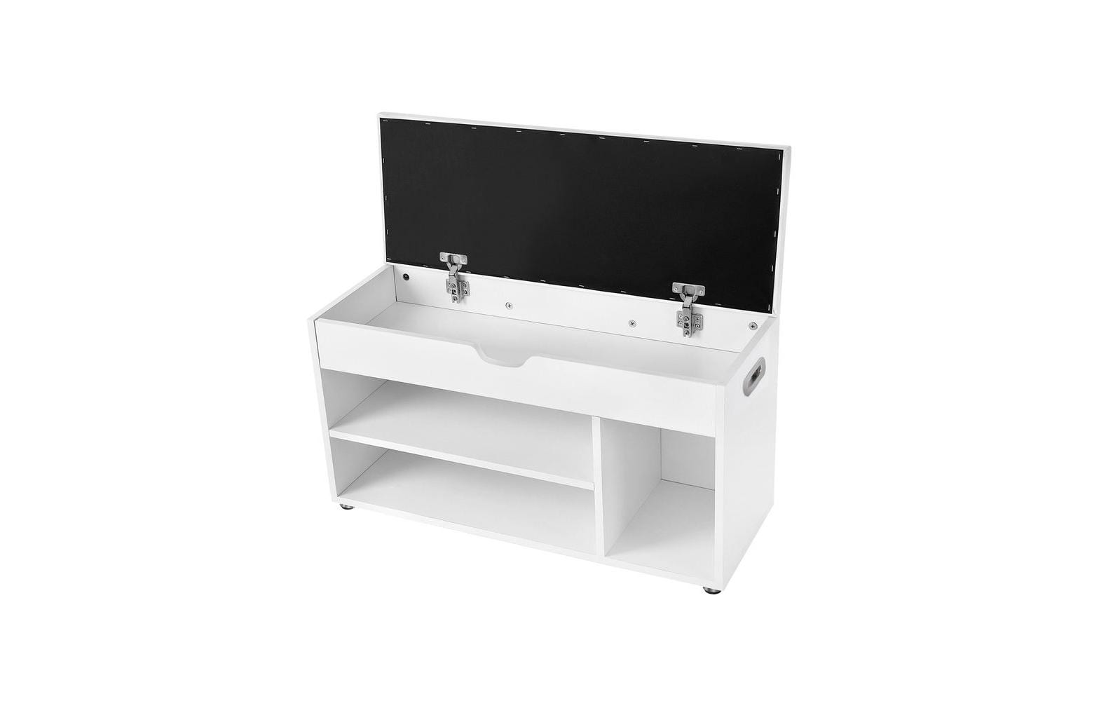 VASAGLE Sitzbank mit Polster 80 x 44 cm, Weiss