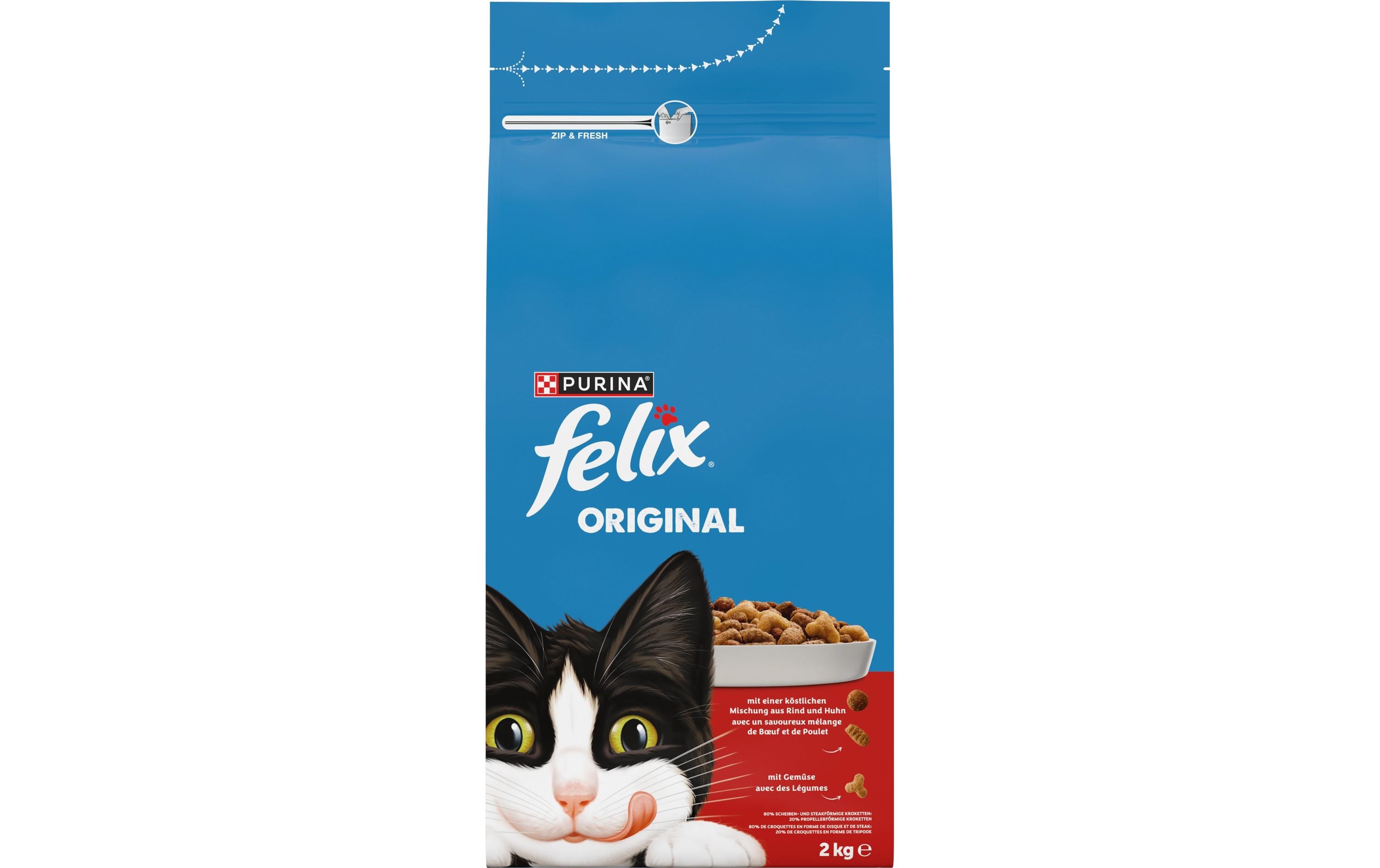 Felix Trockenfutter Original Fleisch 2 kg Felix Trockenfutter Original Fleisch 2 kg