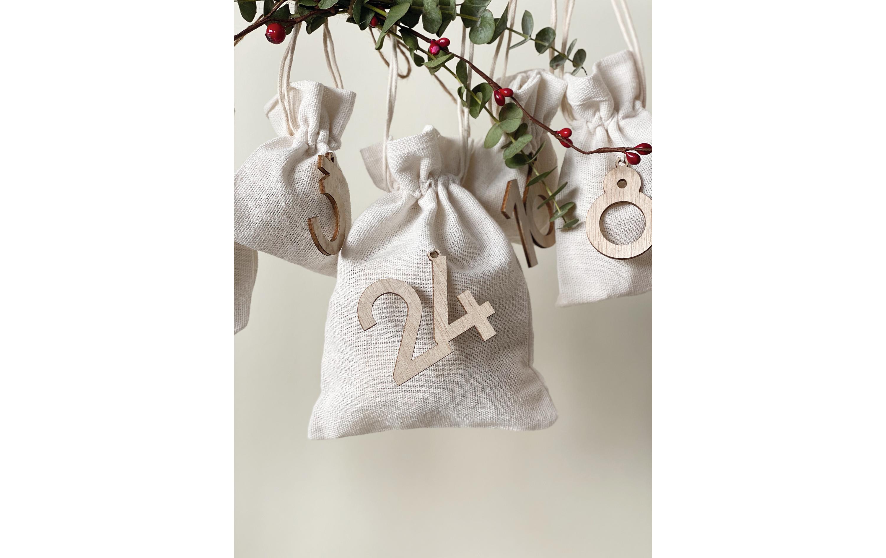 Folia Adventskalender-Zahlen