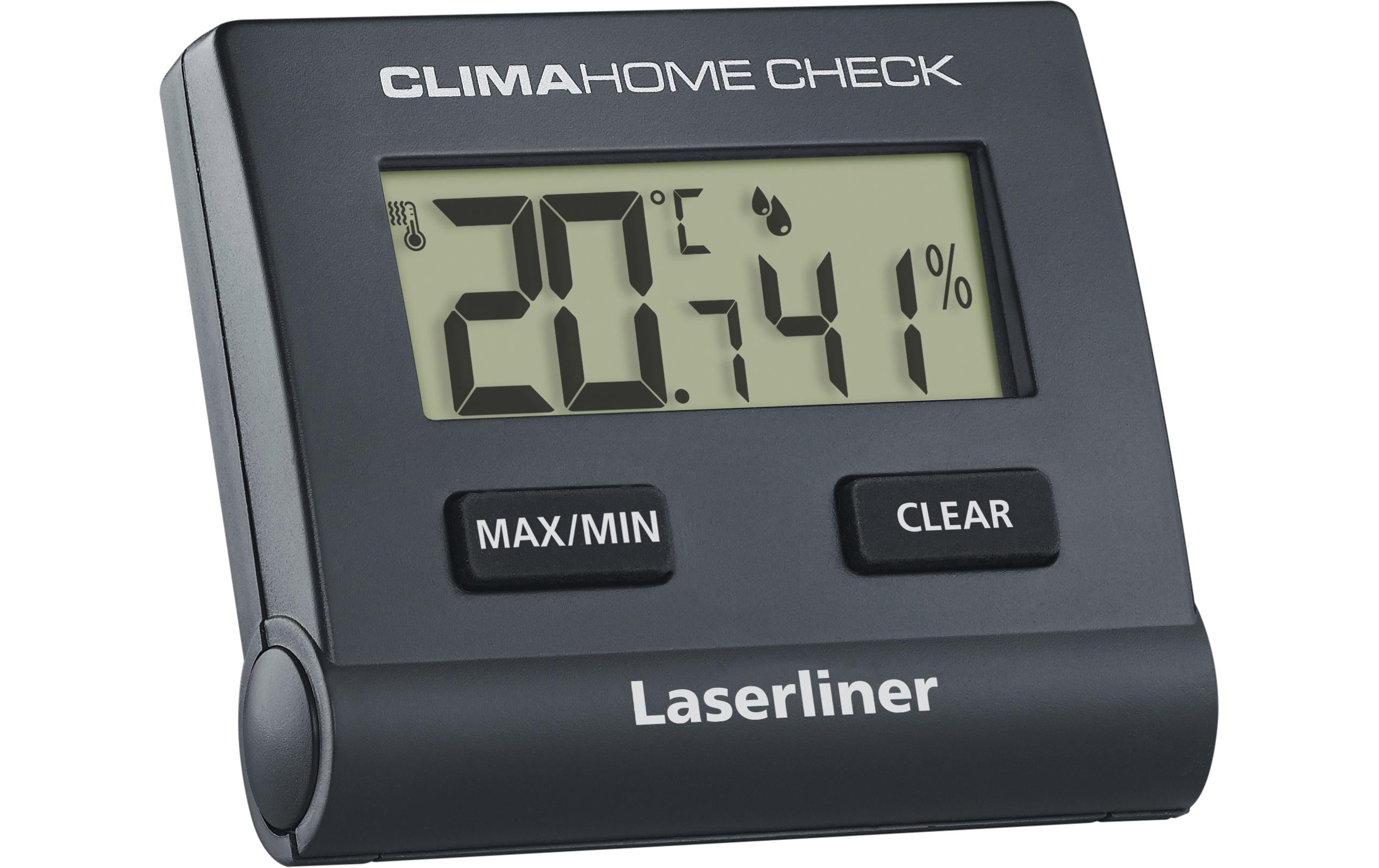 Laserliner Thermo-/Hygrometer ClimaHome-Check Black Digital Laserliner Thermo-/Hygrometer ClimaHome-Check Black Digital