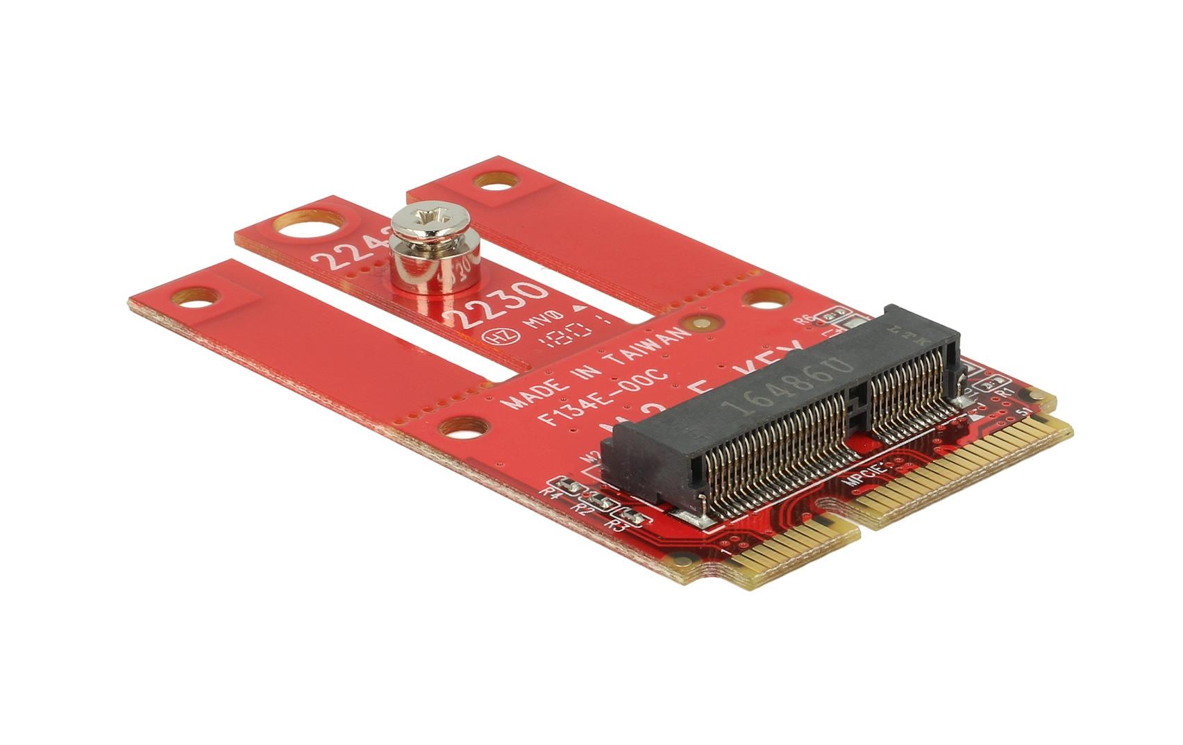Delock Mini-PCI-Express-Karte Mini-PCIe - M.2 Key-E USB2.0