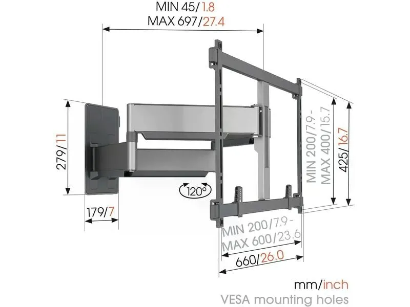 Vogel's Wandhalterung TVM 5855 - Schwarz Vogel's Wandhalterung TVM 5855 - Schwarz