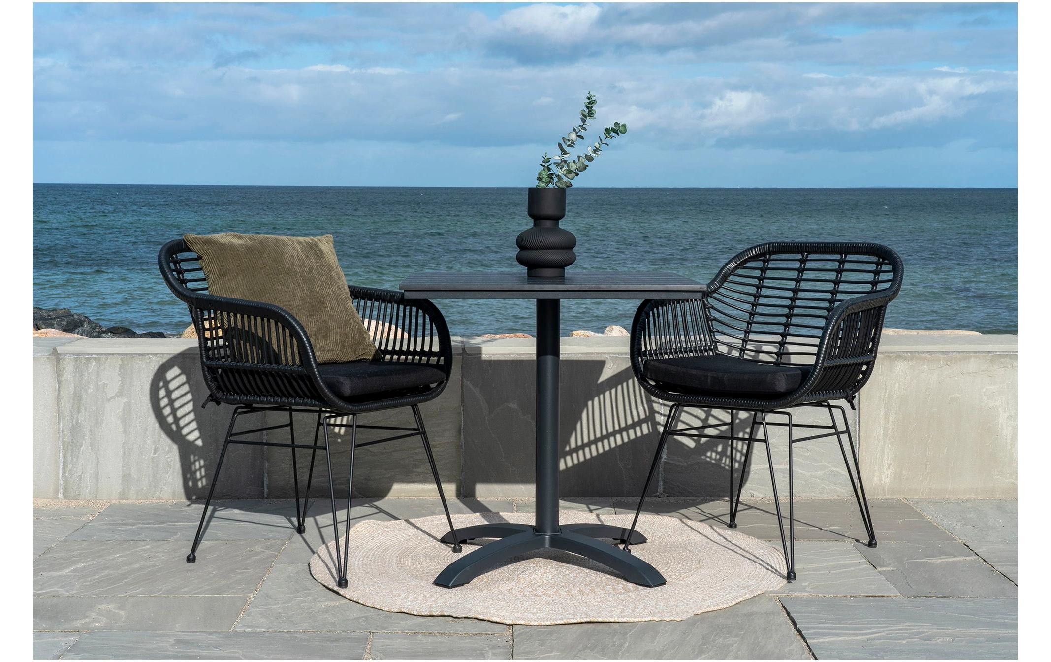 House Nordic Gartentisch Schwarz/Grau