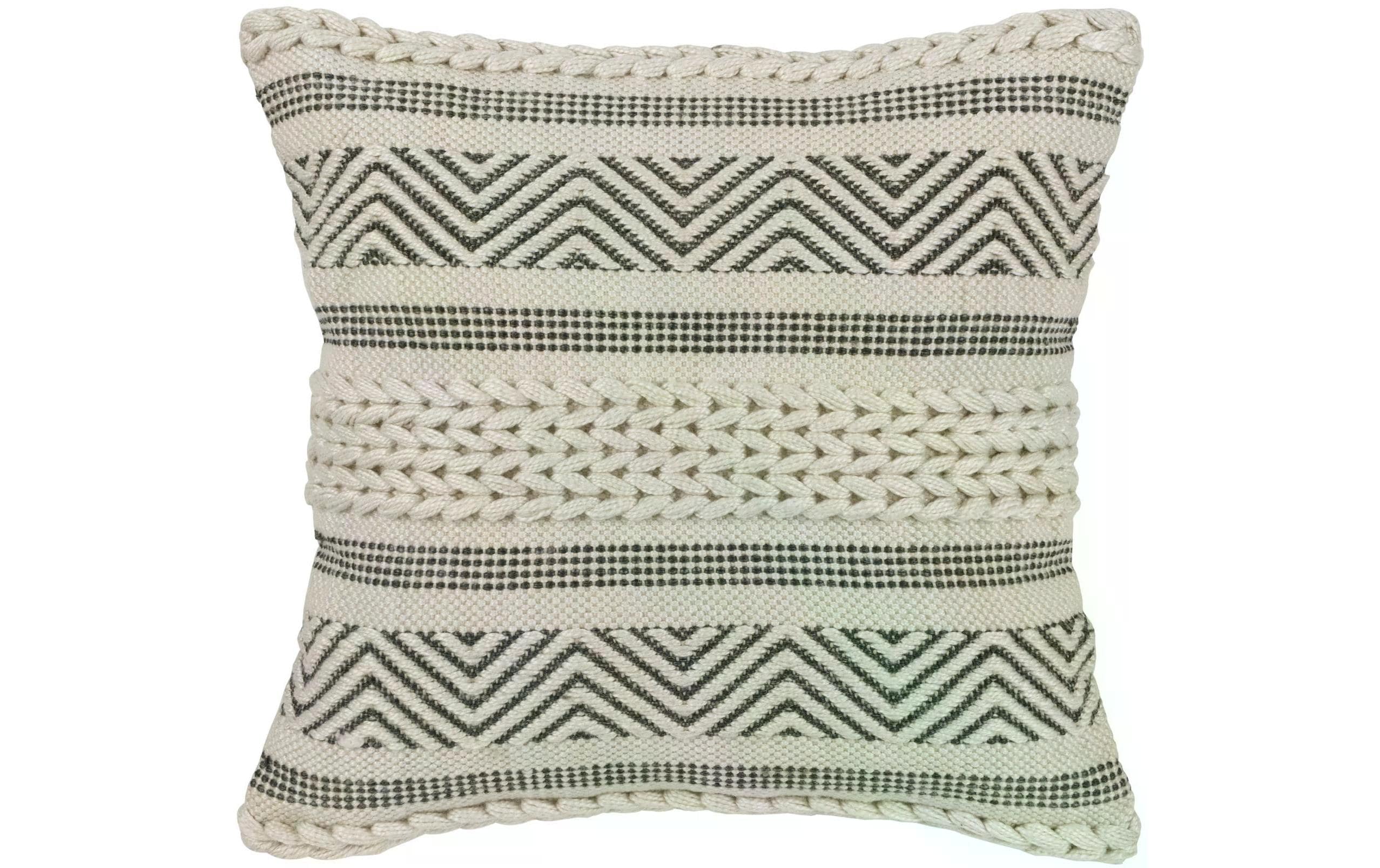 EGLO Kissen Melut 45 x 45 cm, Beige/Schwarz