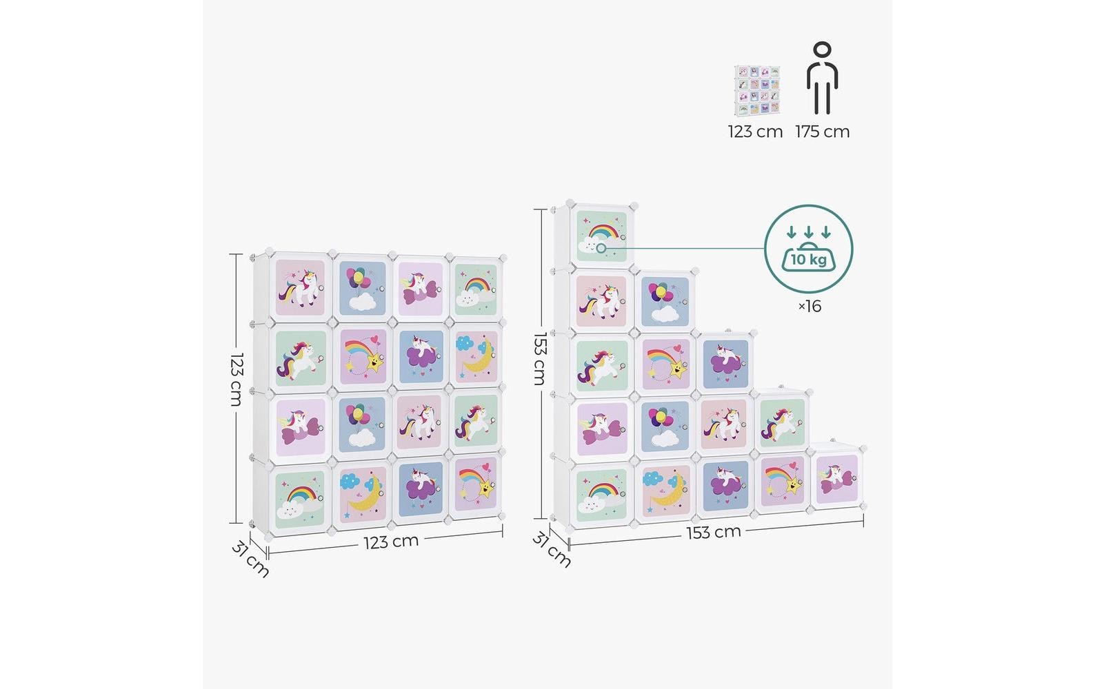 Songmics Regal mit diversen Aufbauarten