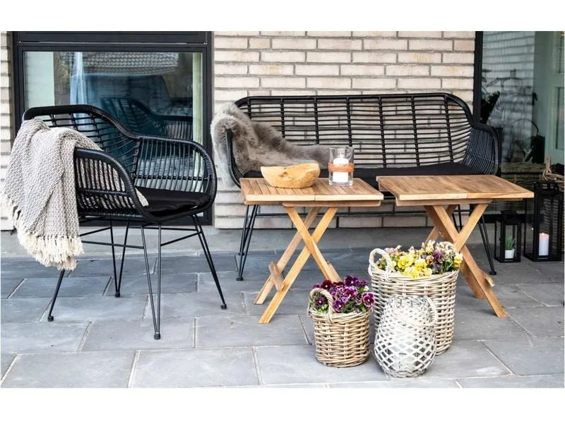 House Nordic Gartentisch 50 x 50 x 50 cm, Natur House Nordic Gartentisch 50 x 50 x 50 cm, Natur