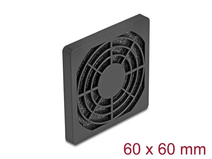Delock Lüftergitter mit Staubfilter 60 x 60 mm