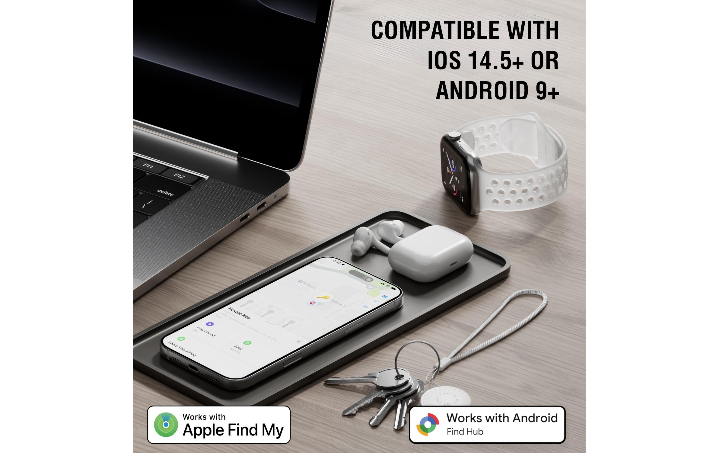 4smarts Standort-Finder SkyTag Card Duos ReCharge Schwarz