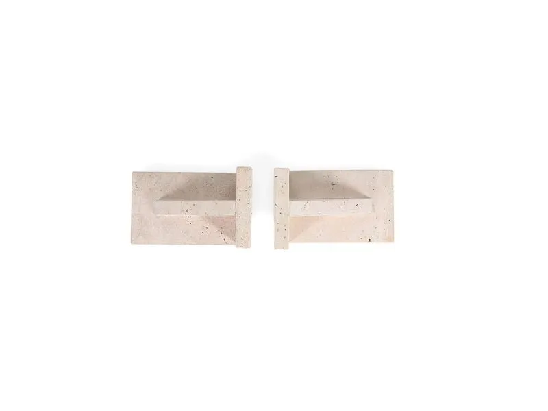 S|P Collection Buchstütze Opus Set 13 x 14 cm, Beige