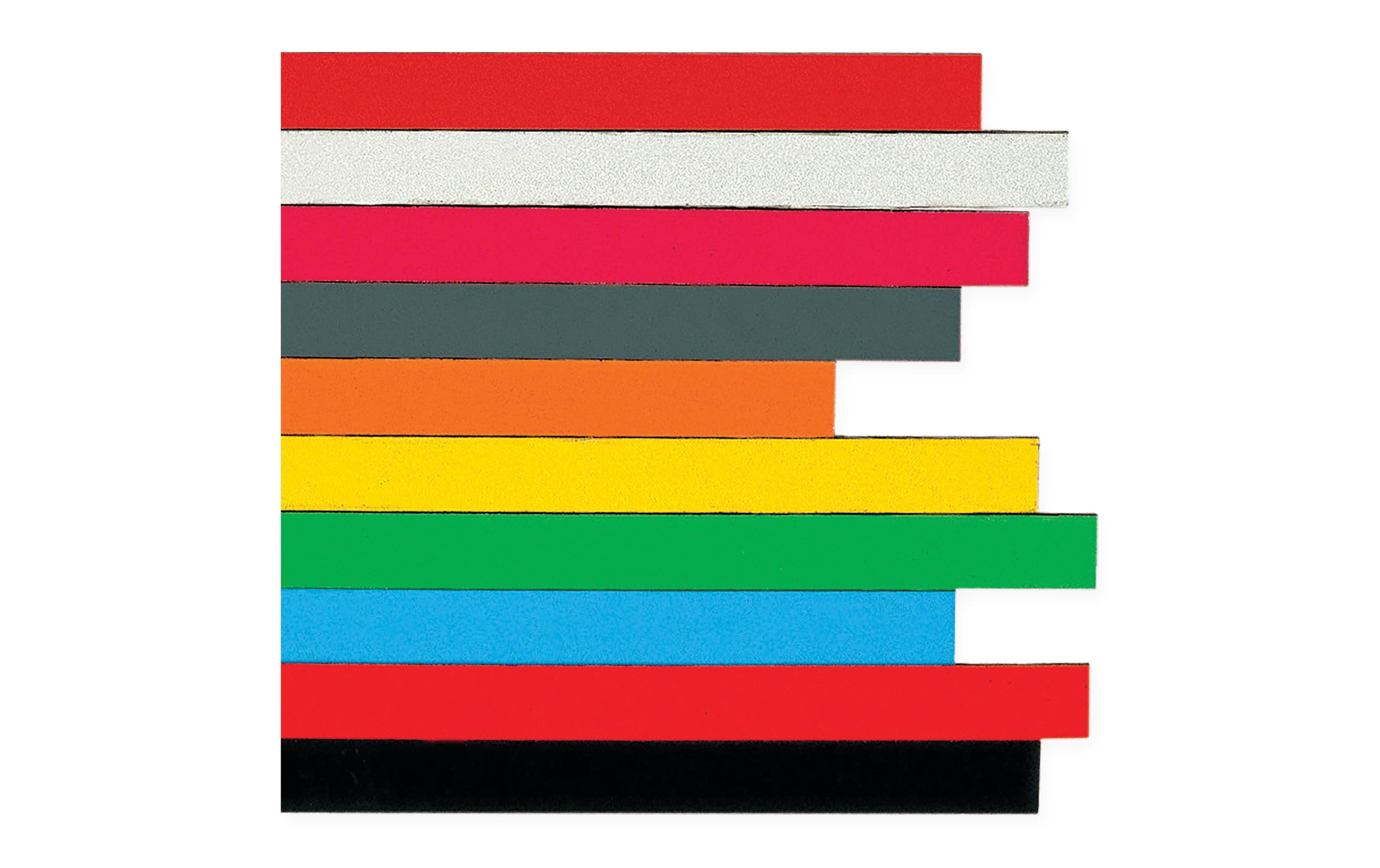 Berec Magnetstreifen 6 Stück, 10 mm x 0.3 m, Schwarz